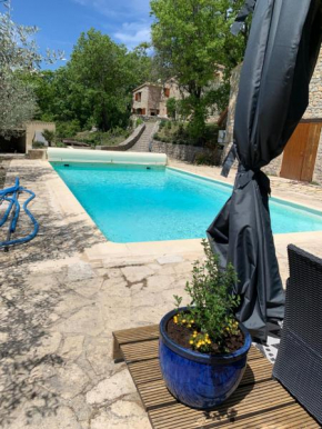 FONT NOUVELLE maison de charme Drôme Provençale, 6 ou 10 personnes avec piscine Plaisians